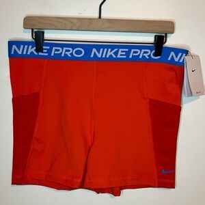 Nike Pro 3” High-Waisted Training Shorts w/ Pockets - XL